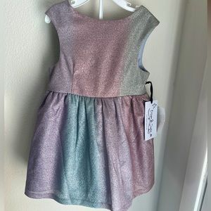 Glitter Pastel Rainbow Pippa & Julie Dresss
